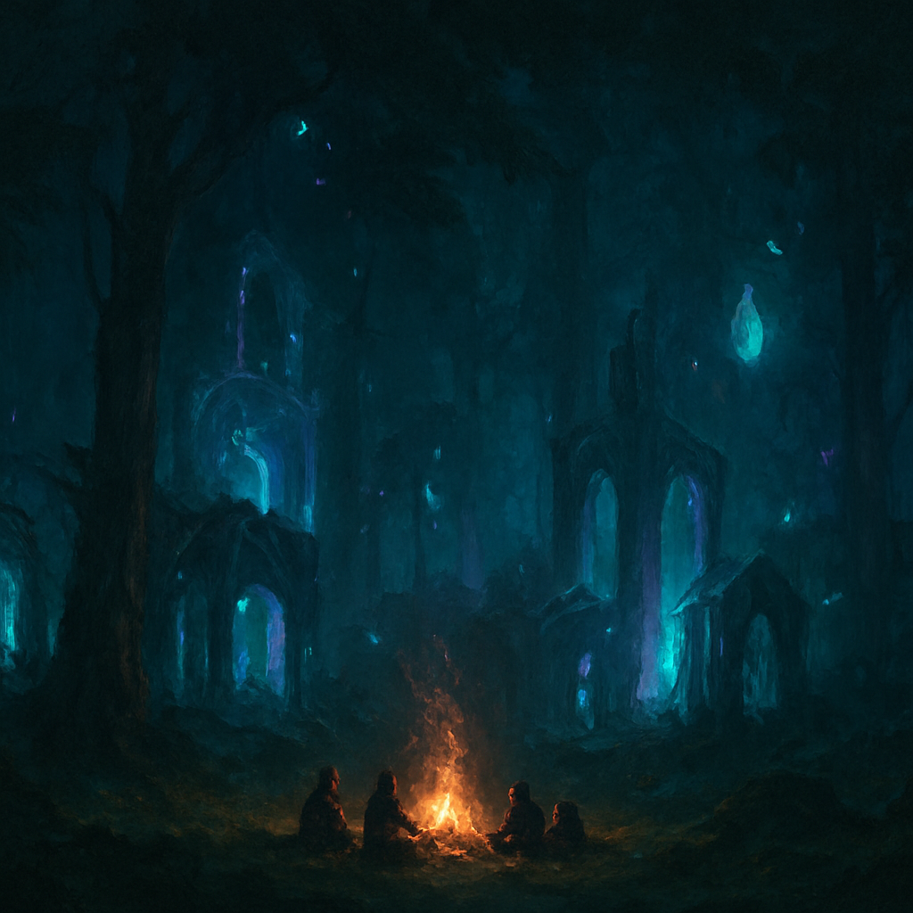 Atmospheric illustration for the Archive / Experiments world